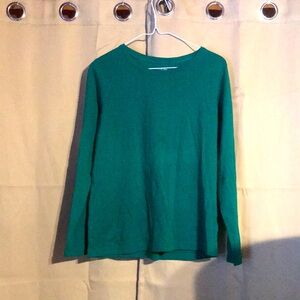 Size medium green long sleeved by lands end